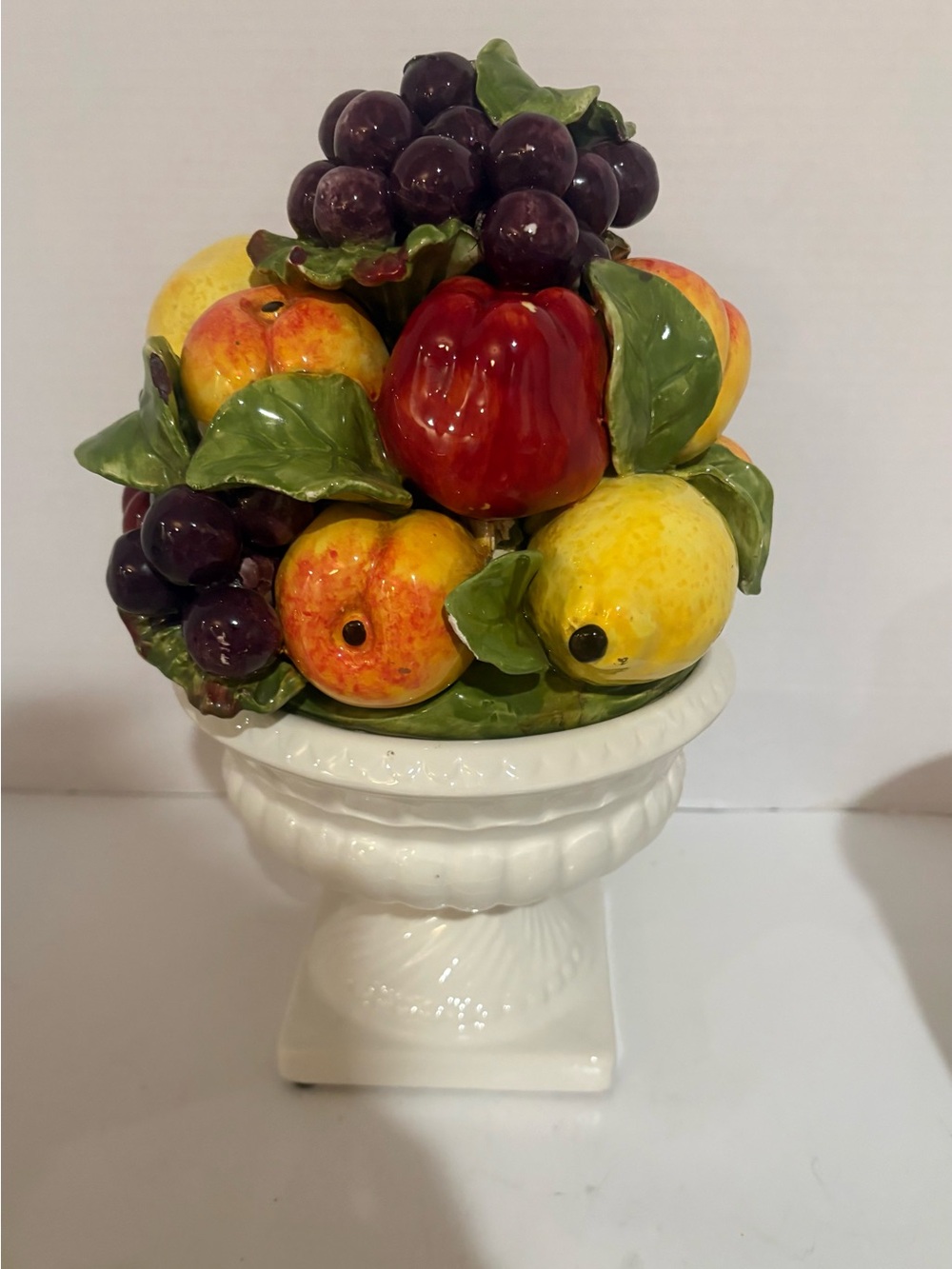 Decorative Ceramic Fruit Bowl - Multicolor- Vintage